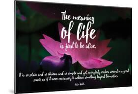 Meaning Of Life (Nebula Lotus)-19-Mounted Poster