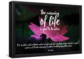 Meaning Of Life (Nebula Lotus)-19-Framed Poster