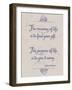 Meaning of Life Per Shakespeare-Leslie Wing-Framed Premium Giclee Print