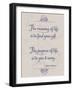 Meaning of Life Per Shakespeare-Leslie Wing-Framed Premium Giclee Print