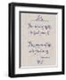 Meaning of Life Per Shakespeare-Leslie Wing-Framed Giclee Print