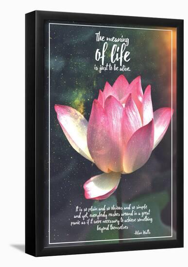 Meaning Of Life (Star Lotus)-13-Framed Poster
