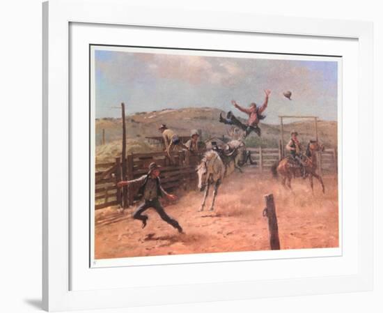Meanwhile Back at the Ranch-Duane Bryers-Framed Limited Edition