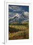 Mears Peak with Snow and Yellow Aspens in the Fall-James Hager-Framed Photographic Print