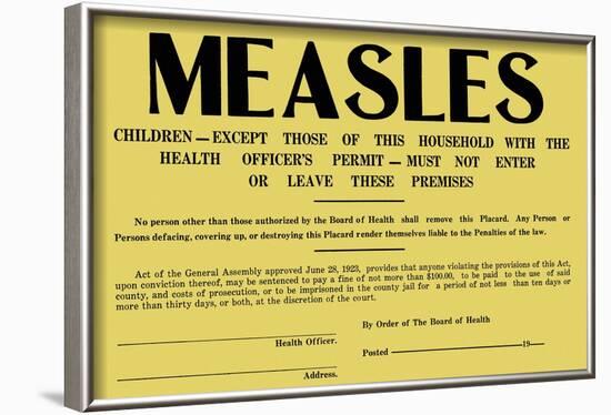 Measles-null-Framed Art Print