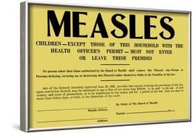 Measles-null-Framed Art Print