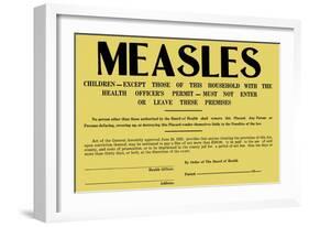 Measles-null-Framed Art Print