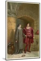 Measure for Measure, Act III Scene I: The Despondent Claudio with His Virtous Sister Isabella-Joseph Kronheim-Mounted Art Print