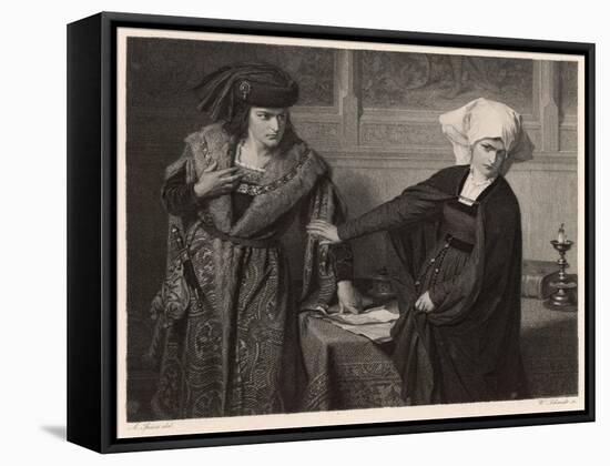 Measure for Measure, Isabella Reject's Angelo's Dishonourable Suggestion-A. Spiess-Framed Stretched Canvas