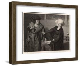 Measure for Measure, Isabella Reject's Angelo's Dishonourable Suggestion-A. Spiess-Framed Art Print