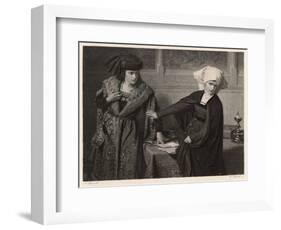 Measure for Measure, Isabella Reject's Angelo's Dishonourable Suggestion-A. Spiess-Framed Art Print