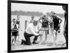 Measuring Bathing Suits, C.1922-null-Framed Photographic Print