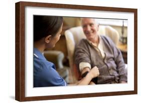 Measuring Blood Pressure-Science Photo Library-Framed Photographic Print