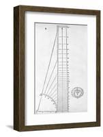 Measuring Device, 16th Century Artwork-Middle Temple Library-Framed Photographic Print