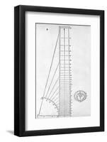 Measuring Device, 16th Century Artwork-Middle Temple Library-Framed Photographic Print