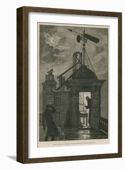 Measuring the Wind; a Sketch at the Royal Observatory, Greenwich-William Bazett Murray-Framed Giclee Print