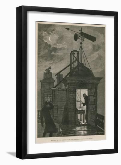 Measuring the Wind; a Sketch at the Royal Observatory, Greenwich-William Bazett Murray-Framed Giclee Print