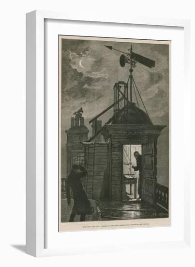 Measuring the Wind; a Sketch at the Royal Observatory, Greenwich-William Bazett Murray-Framed Giclee Print