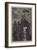 Measuring the Wind, a Sketch at the Royal Observatory, Greenwich-William Bazett Murray-Framed Giclee Print