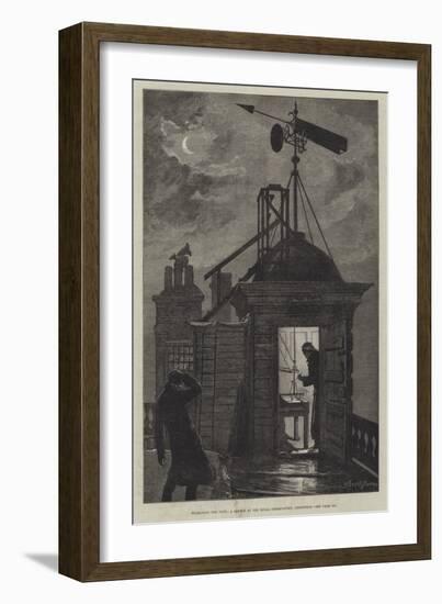 Measuring the Wind, a Sketch at the Royal Observatory, Greenwich-William Bazett Murray-Framed Giclee Print