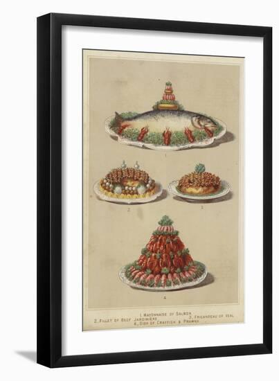 Meat and Seafood Dishes-null-Framed Premium Giclee Print