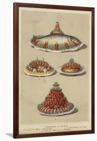 Meat and Seafood Dishes-null-Framed Giclee Print