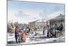 Meat Market During Winter, Russia, 1821-AC Houbigaot-Mounted Giclee Print