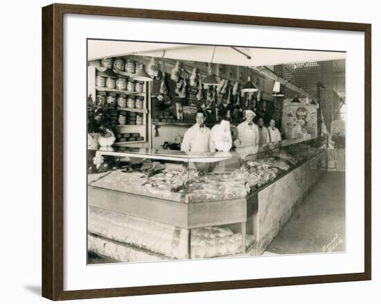 Meat Markets, 1928-Marvin Boland-Framed Giclee Print