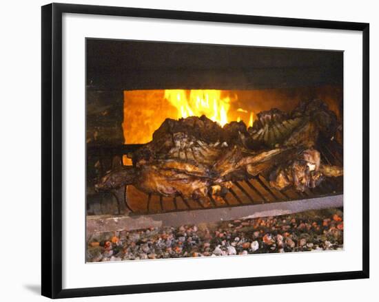 Meat on the Grill, Bodega Pisano Winery, Progreso, Uruguay-Per Karlsson-Framed Photographic Print