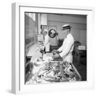 Meat Packing at a South Yorkshire Meat Processing Company, 1972-Michael Walters-Framed Photographic Print
