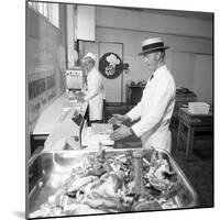Meat Packing at a South Yorkshire Meat Processing Company, 1972-Michael Walters-Mounted Photographic Print