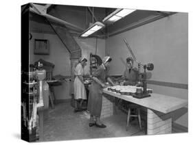 Meat Pie Production, Rawmarsh, South Yorkshire, 1959-Michael Walters-Stretched Canvas