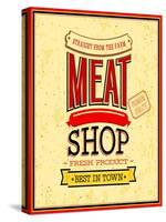 Meat Shop Design-MiloArt-Stretched Canvas