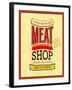 Meat Shop Design-MiloArt-Framed Art Print