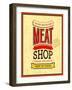 Meat Shop Design-MiloArt-Framed Art Print