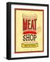 Meat Shop Design-MiloArt-Framed Art Print