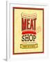 Meat Shop Design-MiloArt-Framed Art Print