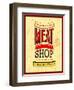 Meat Shop Design-MiloArt-Framed Art Print