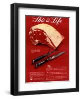 Meat, USA, 1940-null-Framed Premium Giclee Print