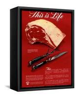 Meat, USA, 1940-null-Framed Stretched Canvas