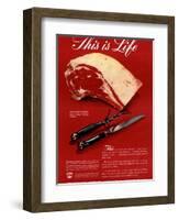 Meat, USA, 1940-null-Framed Giclee Print