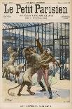 Lion-Tamer is Mauled Though Not Fatally During a Performance at the Paris Hippodrome-Meaulle-Framed Art Print