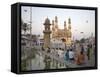 Mecca Masjid Mosque, Hyderabad, Andhra Pradesh State, India-Marco Cristofori-Framed Stretched Canvas