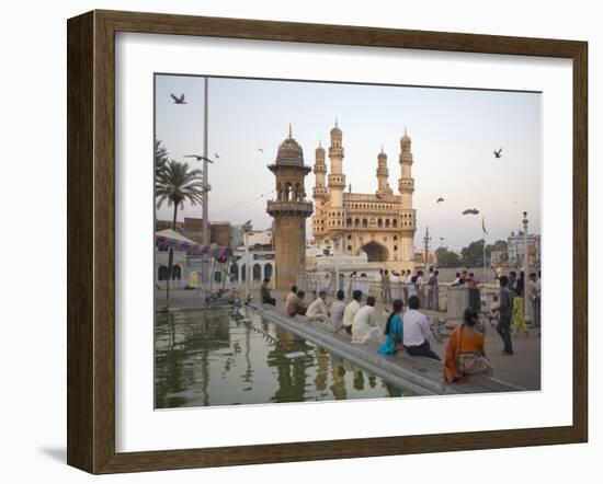 Mecca Masjid Mosque, Hyderabad, Andhra Pradesh State, India-Marco Cristofori-Framed Photographic Print