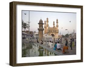 Mecca Masjid Mosque, Hyderabad, Andhra Pradesh State, India-Marco Cristofori-Framed Photographic Print