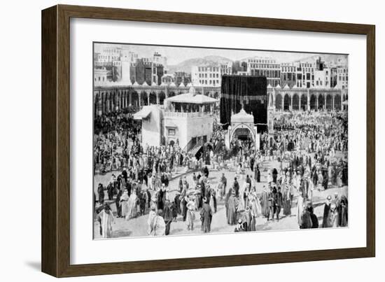 Mecca's Great Mosque, Mecca, Saudi Arabia, 1922-null-Framed Giclee Print