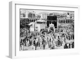 Mecca's Great Mosque, Mecca, Saudi Arabia, 1922-null-Framed Giclee Print