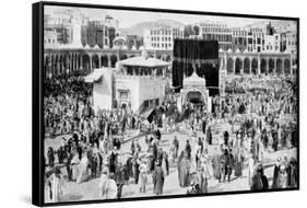 Mecca's Great Mosque, Mecca, Saudi Arabia, 1922-null-Framed Stretched Canvas