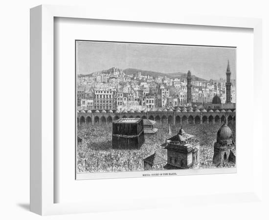 Mecca with Thousands of Pilgrims-null-Framed Photographic Print