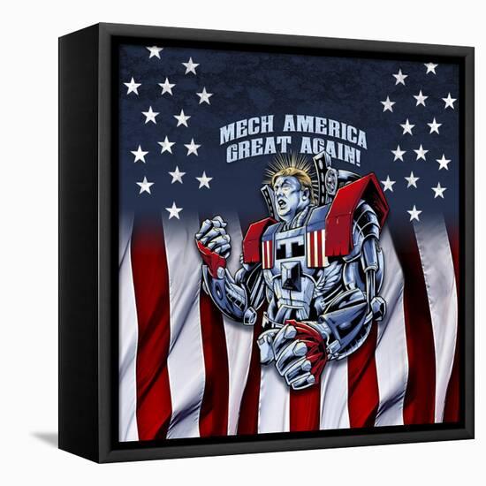 Mecha Trump Rageon-FlyLand Designs-Framed Stretched Canvas
